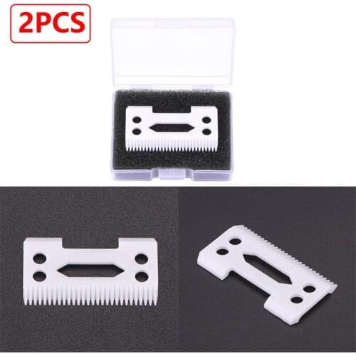 Magic Clip 2 Holes Hair Clipper Blade Cutter Electric Clipper Blades Ceramic Blades For Wahl Shear Clipper With Box Blade Knife