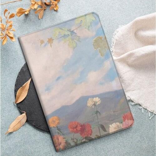 Art Painting Leather Stand Case for Ipad Pro 11 2018 2020 Mini 1 2 3 4 5 Funda Ipad 9.7 10.2 5/6th 7/8th Air 2/3/4 Pro 10.5 Inch
