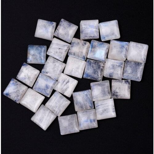 Round Cut Natural Moonstone 8x8MM Loose Stones with Blue light Wholesale Decoration Gemstone Jewelry Gift 10 pcs/set