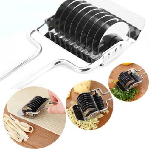 Pressing Machine Stainless Steel Noodles Cutter Non-slip Handle Pasta Maker Tools Manual Shallot Section Cutter Kitchen Gadgets
