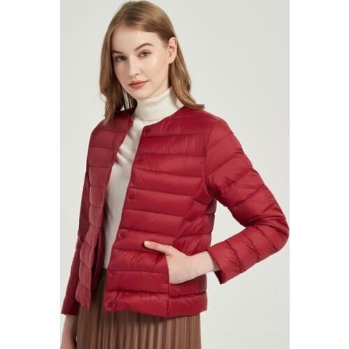 2021 New Winter Women Down Coat Ultralight Duck Down Jacket Windbreaker Female Warm Parka Lightweight Jacket