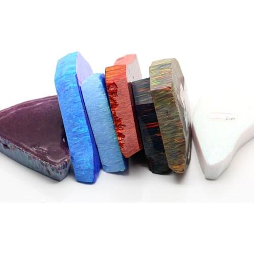 Fire Opal Rough For Necklaces, Rings, Earrings, Bracelets, Jewelry Inlaid Stone Multicolor Synthetic Rough Opal Material