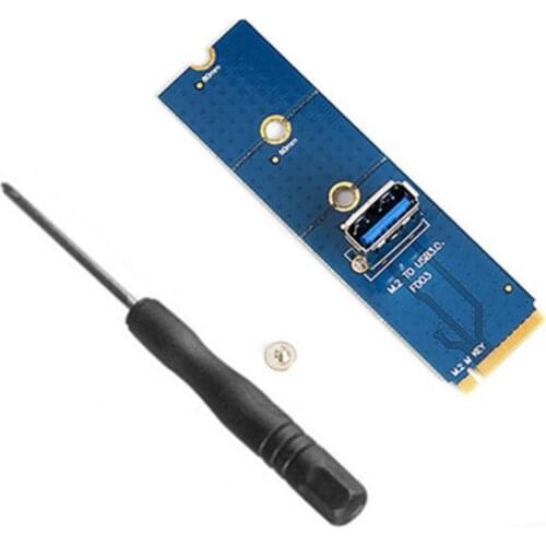 Transfer Card USB 3.0 High Speed Adapter M.2 NGFF to PCI-E X4 Riser Extender Card for Mining