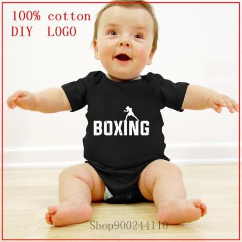 The Boxing Fighter ALI Conor white Baby Summer Clothing Newborn Infant boy Girl Cotton Jumpsuit Bodysuit baby Short Sleeve Set