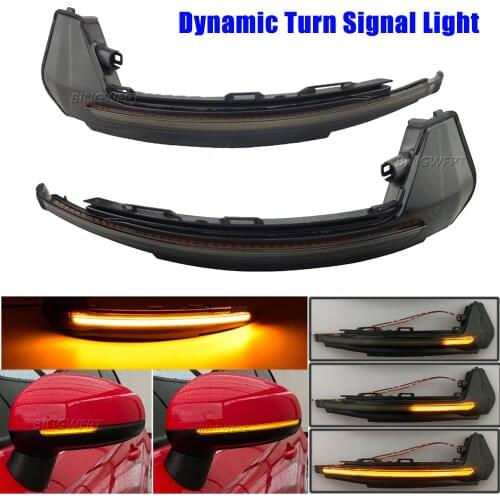 1pair For Audi A1 8X 2011 2012 2013 2014 2015 2016 2017 Turn Signal Lamp Flowing Side Wing Rear View Mirror Blinker Dynamic
