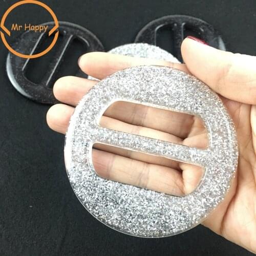Dust coat Belt buckle 1pcs inner size 50mm adjuster Buckle Buttons Invitation Ribbon Slider For Garment and Bags decoration