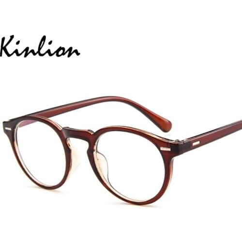 Kinlion Retro Classic Small Glasses Frame Women Optical Round Eyeglasses Frame Men Prescription Clear Lens Reading Glasses Frame