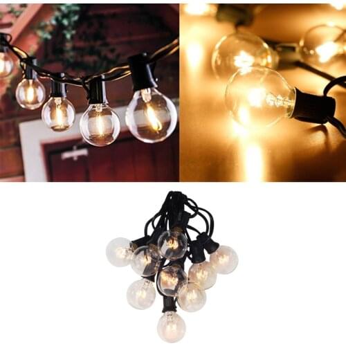 G40 Globe Party Christmas String Light 25ft Outdoor Backyard Hanging Light Indoor Outdoor Patio Lights