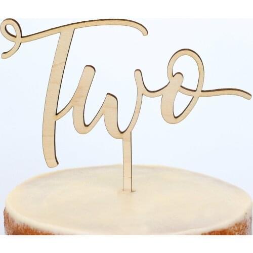 Two Birthday Cake Topper,Number 2 Cake Topper Baby Shower Birthday Party Age Two 2nd Cake Accessory Supplies Party Favors