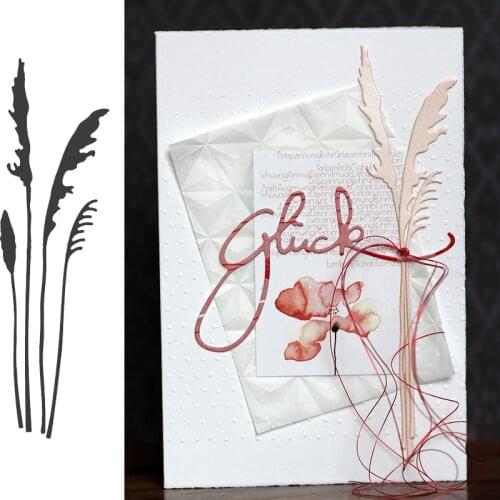 Wild Grasses Four Individual Metal Cutting Dies Stencils for DIY Scrapbooking Album Stamp Paper Card Embossing New 2019 Die Cut
