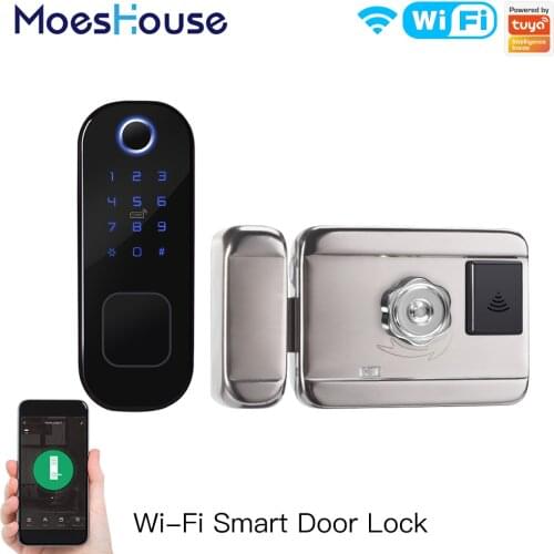 MoesHouse Tuya Smart Lock Door Fingerprint Lock Smart Home Waterproof Lock Digital Door Lock Password For Home Hotel Security
