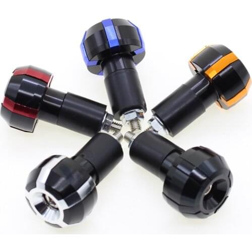 22mm CNC Aluminum Universal Motorcycle Handlebars Grips Bar Ends Counterweights For Yamaha Kawasaki Suzuki Honda CBR GSXR YZF ZX