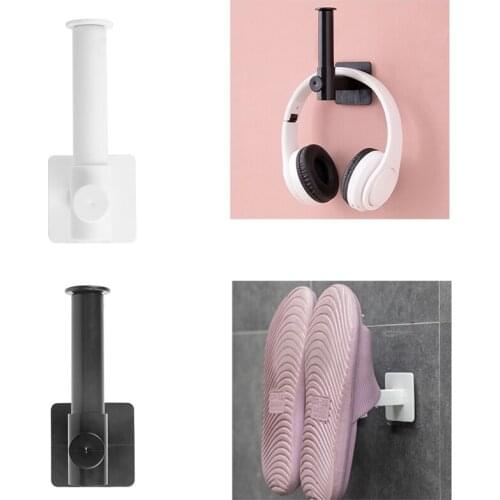 Retractable Hook Shelf Kitchen Wall Mount Storage Rack Bathroom Roll Paper Shower Shelf