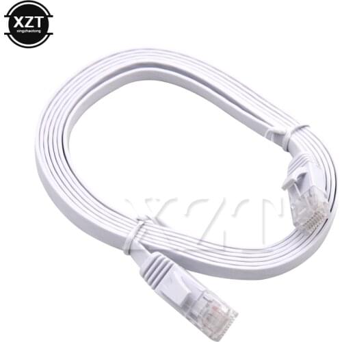 High Speed RJ45 CAT6 Flat Ethernet Network LAN Cable UTP Patch Router Computer Ethernet Cable