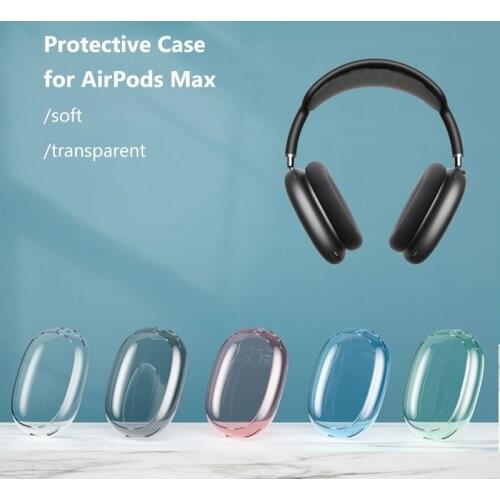 2021 New 1:1 TPU Protective Sleeve Case for AirPods Max Electroplating TPU 360° Full Cover for Appel Air Pods Max Accessories