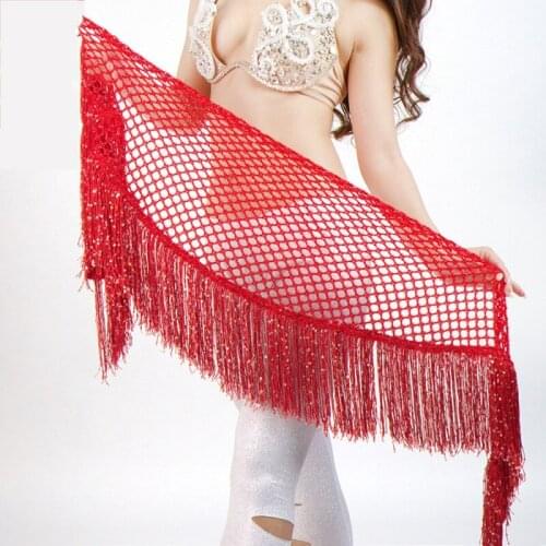 Women Belly Dance Costumes Ladies Waist Belt Chain Hip Scarf Tassels Stage Performance Clothes