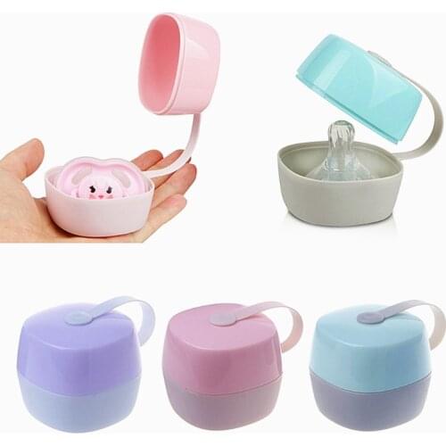 1PC Nipple Storage Box Hanging Baby Stroller Accessories Nipple Storage Baby Care Newborn Pacifier Carrying Storage Case Bag