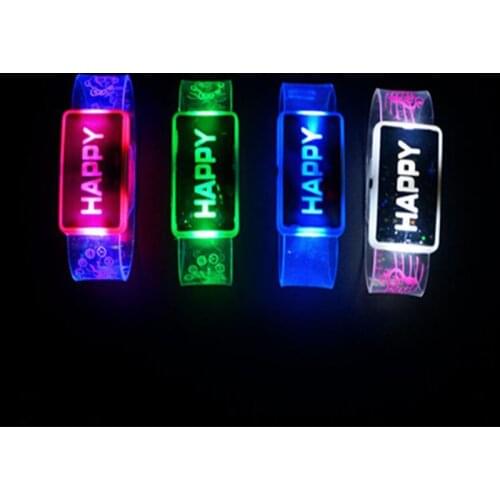 1pc new LED luminous bracelet, transparent flashing bracelet, luminous wristband, luminous bracelet