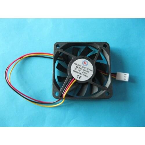 10 Pcs Brushless DC Cooling Fan 5V 6010S 11 Blades 60x60x10mm 3pin Sleeve-bearing