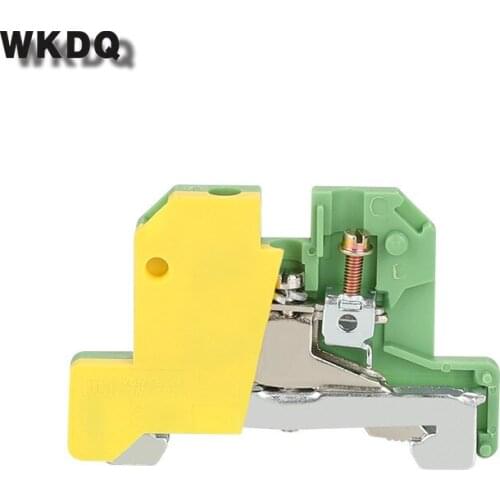 10pcs EK 2.5/35 Equivalent to WEIDMULLER PE Screw Connect Ground Terminals Blocks Din Rail Connector