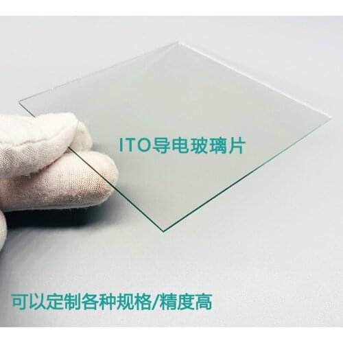 10pcs I T O conductive glass 100x100x 2mm 8 ohm
