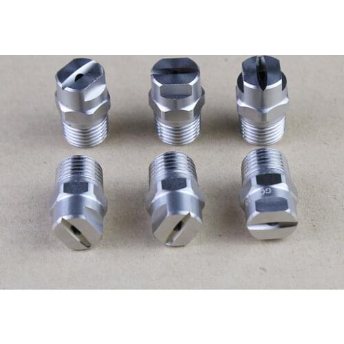 10 pcs/lot ) 1/4" SS304 vee jet flat fan spray nozzle, Industrial / factory cleaning, dust removal nozzle,Watering Kits