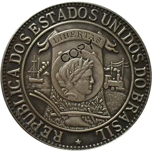 1900 Brazil 1000 Reis coins COPY