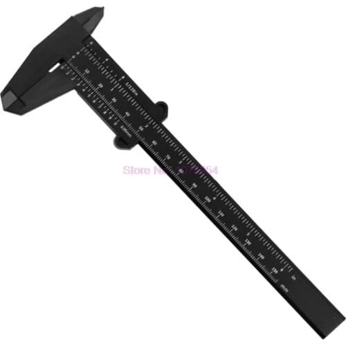 500pcs 150MM Double Scale Plastic Vernier Caliper Ruler Measuring Calipers Mini Measuring Calipers eyebrow ruler hot