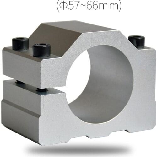 57mm 62mm 64mm 70mm Aluminum CNC Spindle Motor Bracket Clamp CNC Router Motor Holder with 4pcs Screw
