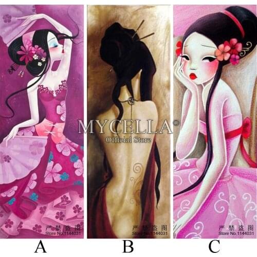 5D Diy Diamond Painting Cartoon Girls Portrait cross stitch Kit flower Handmade Diamond embroidery Full Round Rhinestone Mosaic