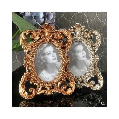 6 inch classical resin photo frame, ornament decoration, European retro court photo frame