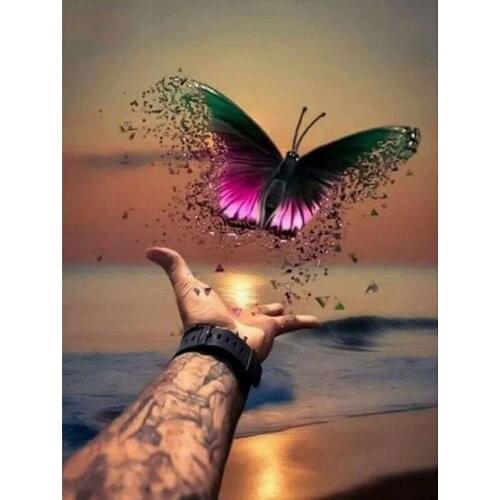 5D DIY Full Diamond Embroidery Butterfly Full Display Animal Diamond Painting Cross Stitch Mosaic Home Decor