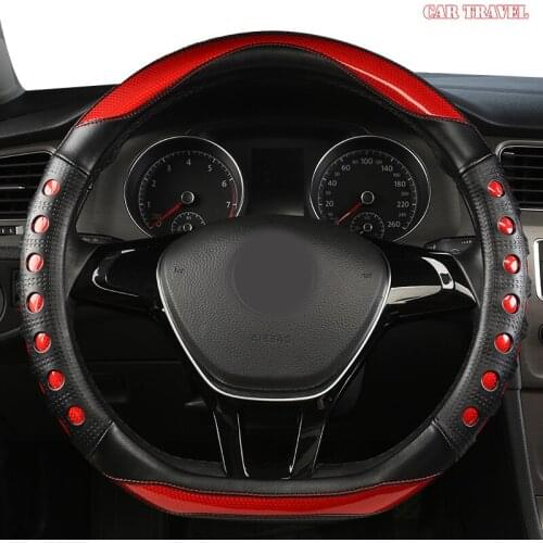 CAR TRAVEL Microfiber Leather Car Steering Wheel Cover For Audis A1 A3 A4 A4L A5 A6L A7 A8 Q3 Q5 Q7 TT