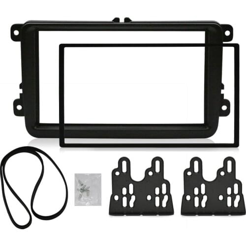 2 Din Car Fascia For VOLKSWAGEN Stereo Panel Dash Mount Installation Double Din Frame Install Kit Refit Fascia 178 *102mm
