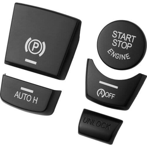 Car handbrake AUTO H start stop engine button knob cover For BMW BMW 5 GT5 6 7 Series X3 X4