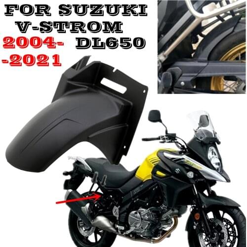 For Suzuki V-Strom 650 DL650 2004 - 2021 Rear Fender Splash Mud Dust Guard Mudguard Cover Mudflap DL 650 V-Strom650 VStrom 650