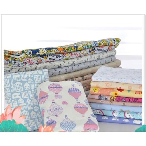 50x170cm Baby Cotton Fabric Knitted Strechy Jersey Fabrics for DIY baby clothing making fabric