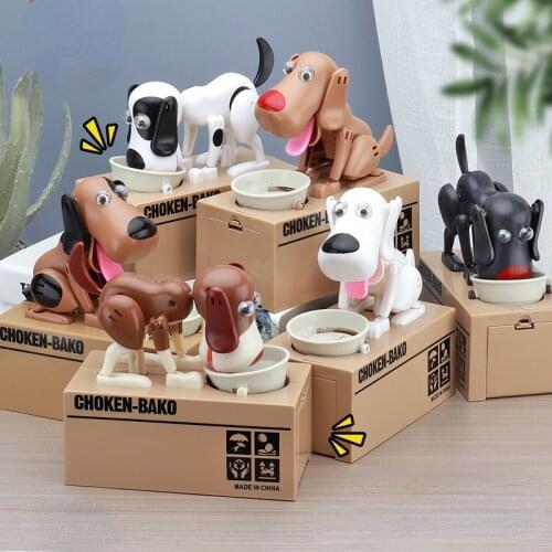 Children Creative Piggy Bank Dog Money Box Coin Money Saving Box Electronic Piggy Bank Cute Room Decor Cofre Home Decor BC50PB