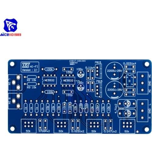 Diymore NE5532 Volume Control Audio Power Amplifier PCB Board
