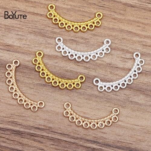 BoYuTe (100 Pieces/Lot) 30*6MM Metal Alloy Connector Loops DIY Jewelry Accessories Hand Made Materials
