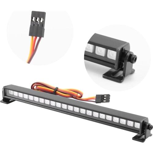 Metal 16/22LED Multi-Mode Roof Lamp Light Bar AX-526 For 1/10 RC Crawler Car Axial SCX10 RC Car Parts Decoration