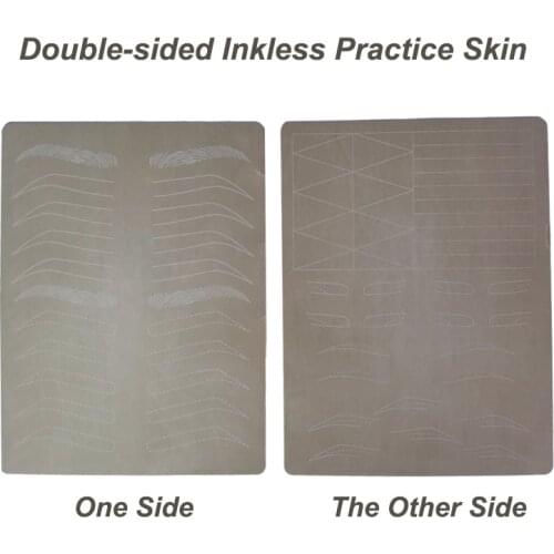 2/5pcs Inkless Microblading Tattoo Practice Skin Permanent Makeup Tools for Starter Microblading Eyebrow Accessories Supplies