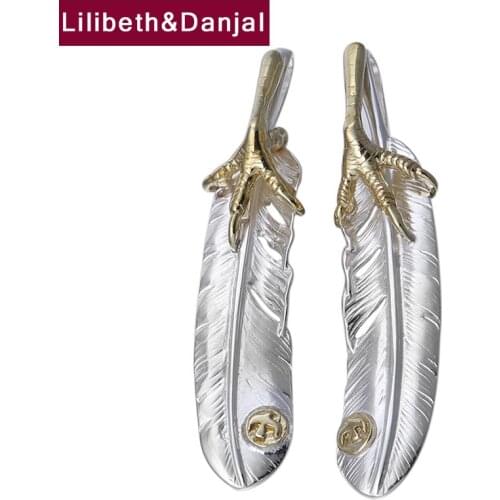 Flying Eagle Claw Real 925 Sterling Silver Fashion Vintage Necklace Pendant Jewelry Women Men 2021 Designer Free Shipping P27