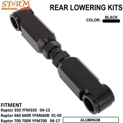 Motorcycle Rear Fork Shock Absorption Lowering Adapter Kit For Yamaha ATV Raptor 350 660 660R 700 700R YFM350 YFM660R YFM700