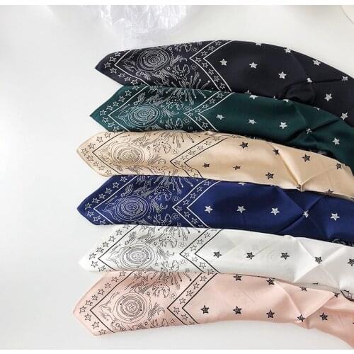 New 2020 Women Foulard Hijab Scarves 100% Pure Silk Scarf Neck Wraps Beach Stole For Ladies Print Summer Spring Pashmina Shawl