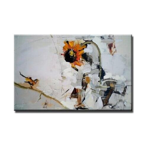 NEW 100% hand-painted canvas oil painting high quality Household adornment art flower pictures DM-15071808