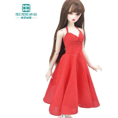 BJD Doll clothes Fashion big swing suspender dress 58-60CM 1/3 SD DD Doll Accessories Girls gift