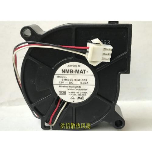 Original 6025 BM6025-04W-B59 DC12V 0.32A turbofan blower fan