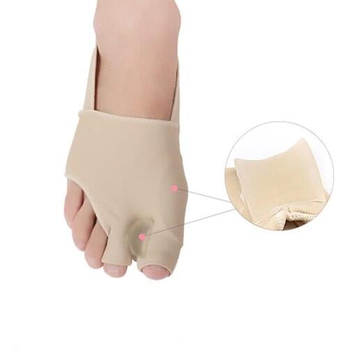 Foot Brace S/L 1 Pair Gel Two Toe Splint Straightener Corrector Hallux Valgus Orthopedic Foot Support