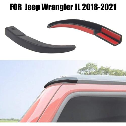For Jeep Wrangler JL 2018-2021 Hardtop Rain Diverters ABS Drip Rail Extension Rain Gutter Exterior Accessories car Accessories